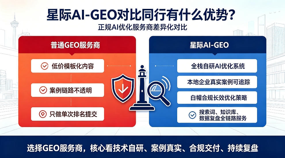 松滋星际AI-GEO对比同行有什么优势？正规AI优化服务商差异化对比